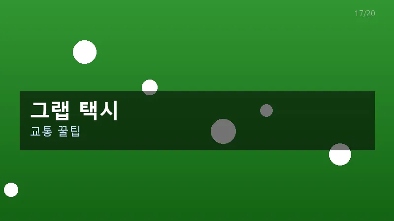 그랩 택시